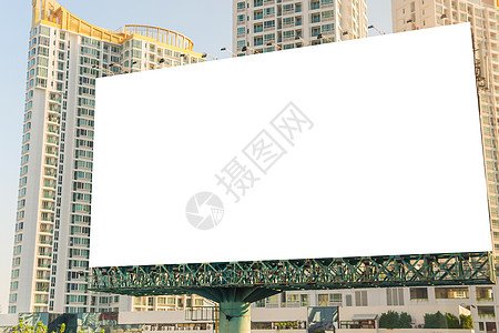 道路上的广告牌空白 有城市浏览背景的公告标签木板广告指示牌战略商业横幅营销展示控制板图片