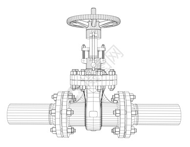 管道矢量工业阀门  3 的矢量渲染管子3d制造业螺栓旋转金属工厂绘画龙头技术设计图片