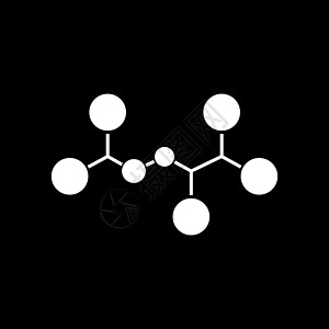 分子白颜色图标细胞实验室胶原白色氨基技术药品原子生物标识图片