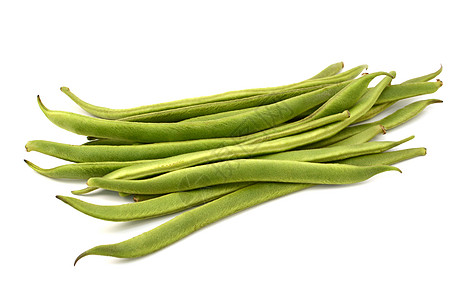 新鲜绿菜豆背景图片