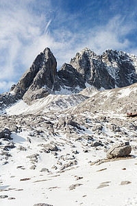 玉龙雪山天空旅行旅游目的地高清图片