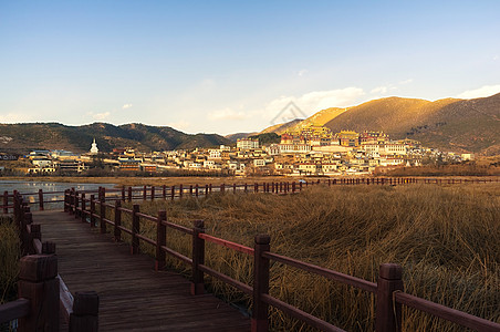 松赞林桑赞林修道院寺院旅行目的地旅游背景