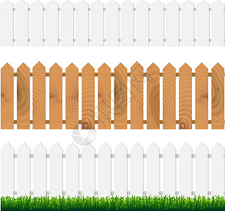 围栏与绿草和蓝色 sk农场乡村草本植物箭头指甲村庄公园栅栏木头植物图片