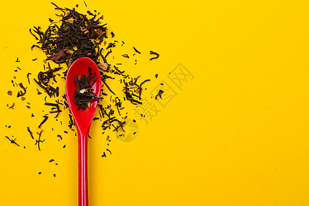 茶汤勺的茶叶组成文化食物植物薄荷香气草本植物健康巧克力饮料叶子图片