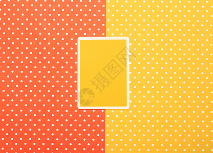 带有彩色顶部背景的扑克牌框架几何学黄色矩形黑桃墙纸边框橙子桌面扑克图片