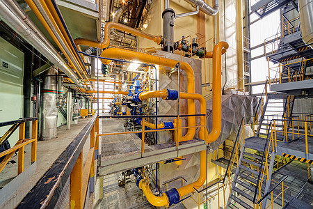 工业计划气体燃料金属植物力量炼油厂压力工厂阀门管子图片