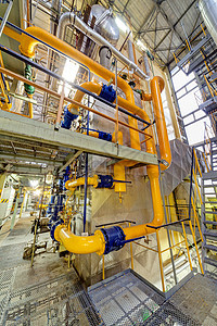 工业工厂植物化学管道制造业金属化学品工程阀门石油压力图片