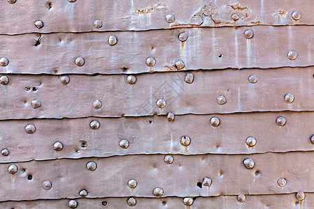 中世纪门斗的细节金属入口历史性石头历史木头岩石小路装饰品建筑图片