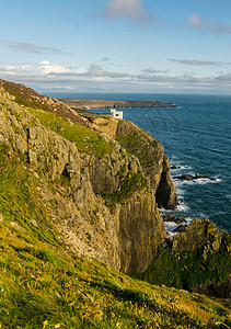 伊琳塔 南斯塔克 北威尔士旅游天空海岸线海岸信号悬崖安全导航灯塔海景图片