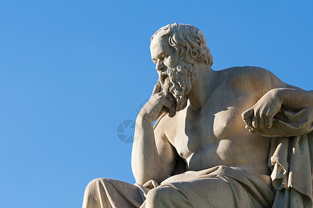 经典雕像苏格拉底地标蓝色大理石哲学家旅行思维历史性纪念碑大学建筑学图片