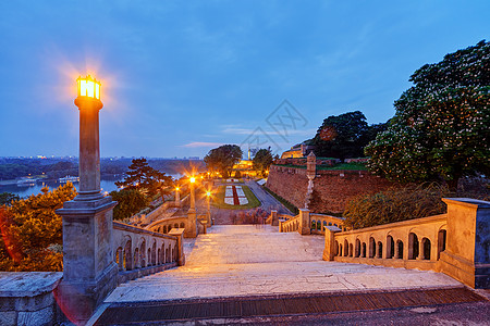 贝尔格莱德堡垒和Kalemegdan公园文化城堡天际城市观光旅行橙子市中心建筑学首都图片