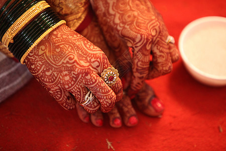 印度教新娘传统背景图片