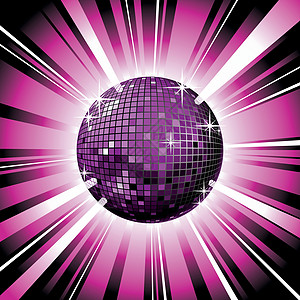 闪亮的迪斯科球镜子夜生活流行音乐俱乐部韵律舞蹈地球夜店技术派对图片