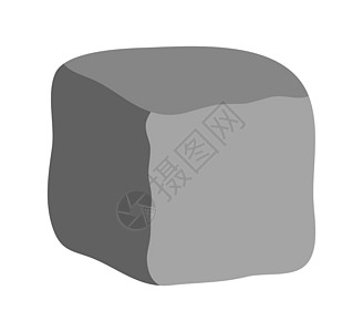 石头块矢量符号图标设计矿物插图巨石灰色岩石卡片卡通片建筑横幅花岗岩图片