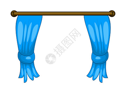 卡通窗帘矢量符号图标设计卡片横幅房间建筑学蓝色卡通片剧院窗户房子奢华图片