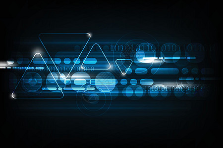 深蓝色背景下技术概念中的矢量几何科学墙纸电脑商业软件创造力出版物电子运动推介会图片