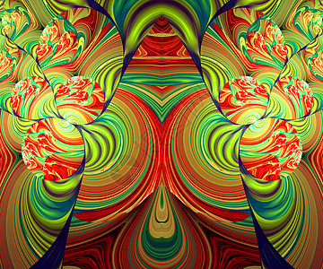 计算机生成的折形艺术作品插图马赛克创造力万花筒装饰品艺术品阴影背景图片