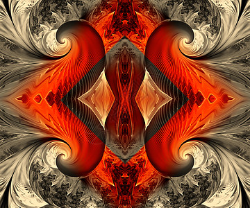 计算机生成的折形艺术作品万花筒阴影艺术品马赛克装饰品创造力插图背景图片