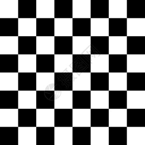 白色方格棋盘或棋盘黑白无缝图案 国际象棋或西洋跳棋游戏的方格板 策略游戏让步白色木板玩家检查器盒子战略数字墙纸运动智力背景