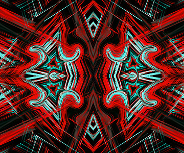计算机生成的折形艺术作品艺术品插图马赛克装饰品万花筒创造力阴影背景图片