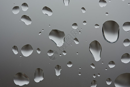 水滴墙纸窗户反射宏观液体玻璃白色环境雨滴图片