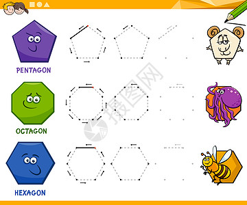 几何形状绘图工作表图片