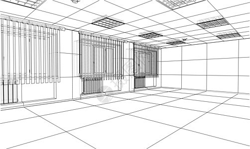 室内草图  3 的矢量渲染草稿技术艺术房子电脑公寓项目绘画大厅办公室图片