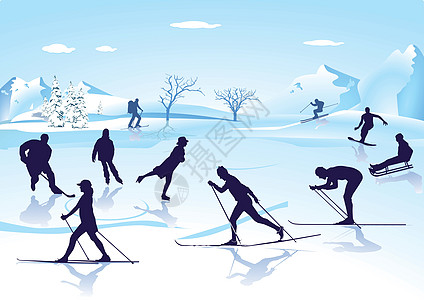冬季运动 滑冰滑雪图片