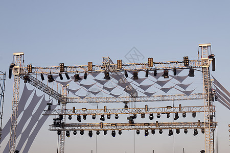 音乐音乐会舞台居住聚光灯派对流行音乐娱乐场景展示照明岩石图片