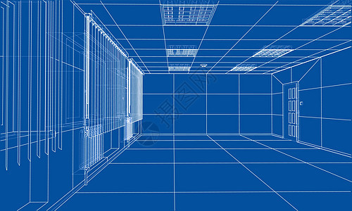室内草图  3 的矢量渲染办公室蓝图地面电脑素描技术大厅插图窗户艺术图片