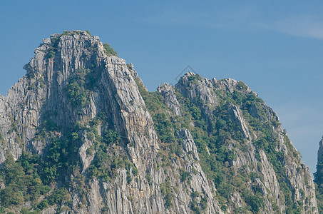 石灰岩山森林假期爬坡公园石灰石石头绿色地质学风景峡谷图片