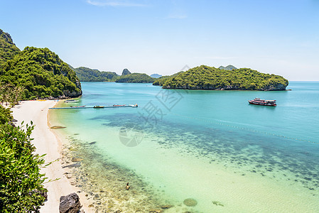 观景台蓝色旅行游客热带码头风景天空景点群岛海岸图片