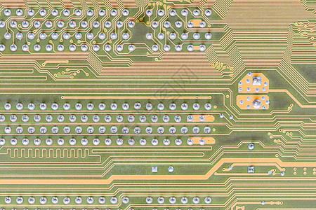 集成在计算上的电路板金属电路内存处理器控制器硬件打印宏观微电子技术图片
