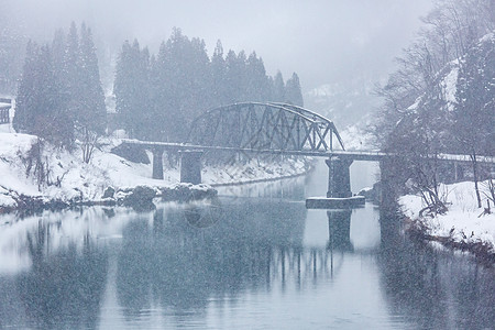 冬季风雨雪培训城市田园风光火车林地松树村庄森林农村树木图片