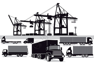货运集装箱运输转运服务输送空运逻辑代理全世界船运信使送货包装图片