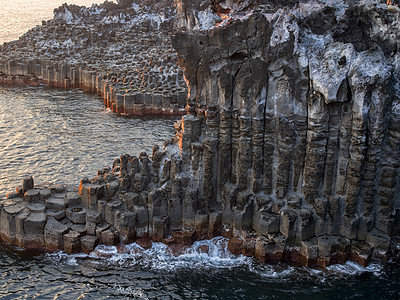 悬崖石头悬崖旅行水平石头风景立方体日落背景