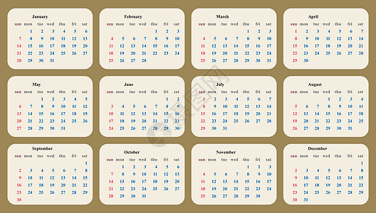 日历 2018 模板简单的计划者矢量设计日程季节白色数字时间年度商业日记飞机规划师背景图片