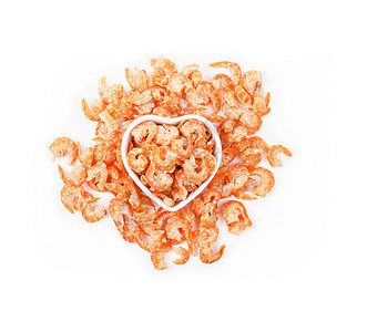 白碗里的虾干营养白色食物市场海鲜橙子饮食图片