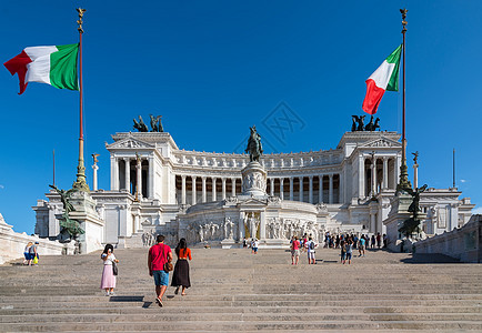 罗马Venezia广场建筑学建筑雕像国家祖国雕塑天空历史祭坛旅行图片
