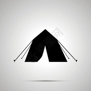 旅游帐篷黑色 ico图片