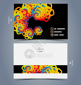 英才型商务卡设计模板横幅卡片商业创造力网站电脑网络邀请函技术马赛克图片