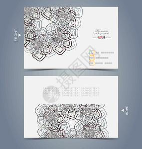 英才型商务卡设计模板网站电脑插图推介会艺术品马赛克网络技术卡片创造力图片