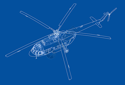 直升机工程图插图蓝图菜刀螺旋桨空气技术机器运输草图航空图片