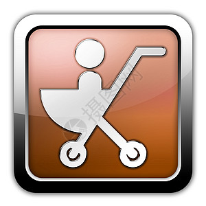 图标 按钮 平方图阵列父母运输母性象形越野车孩子妈妈插图婴儿贴纸图片