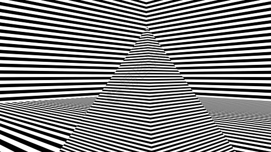 与黑白条纹的抽象背景车削隧道斑马几何学黑色催眠动画环形键控圆圈图片