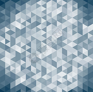 3D 抽象几何深蓝色三角形等度视图后格鲁图片