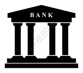 银行图标储蓄破产银行业商业柱子建筑贷款投资金融建筑学图片