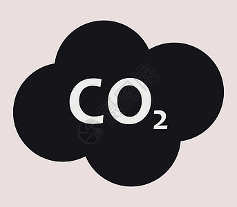 二氧化碳图标网络排气公式艺术温室全球白色创造力黑色排放图片