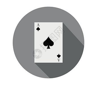 扑克牌 ico黑色套装游戏艺术俱乐部白色财富卡片钻石插图图片