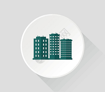 摩天大楼图标房子建筑商业酒店城市公寓建筑学财产背景图片